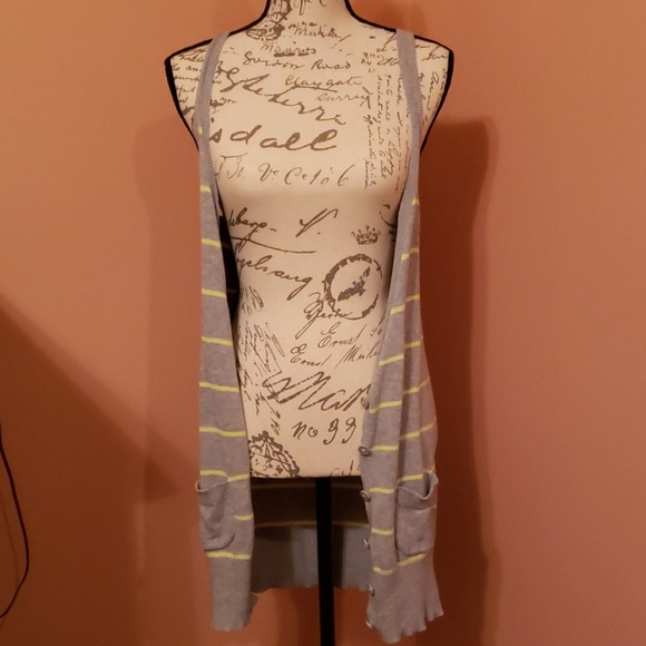 Long Boyfriend Sweater Vest Cardigan - Picture 4 of 7